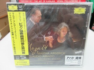 空5｜新品未開封！★ SHM-CD / DG / w/OBI ★ モーツァルト:ピアノ協奏曲第20番&第25番｜Martha Argerich　アルゲリッチ　アバド