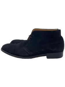 Trading Post◆チャッカブーツ/US7.5/BLK/スウェード