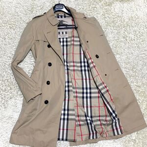 現行【BURBERRY PROSUM】THE WILTSHIRE ウィルシャー トレンチコート ノバチェック バーバリー プローサム メンズ 希少Lサイズ 1円