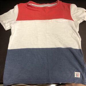 トミーヒルフィガー 半袖Tシャツ 128 ボーダー TOMMY HILFIGER 子供服 キッズ