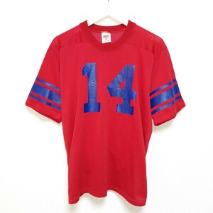 即決 L 80s AnyWear フットボール Tシャツ ナンバリング VINTAGE USA製