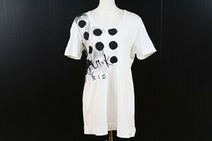 ヒロコビス HIROKO BIS Tシャツ トップス カットソー 半袖 深めUネック ヒロココシノ 11 白 オフホワイト レディース [888692]