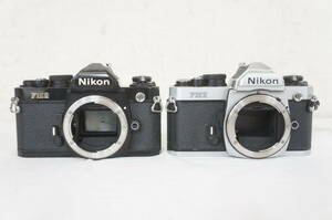 〇 ② Nikon ニコン FM2 シルバー ブラック ボディ 一眼レフ フィルムカメラ 2点セット 7005136012
