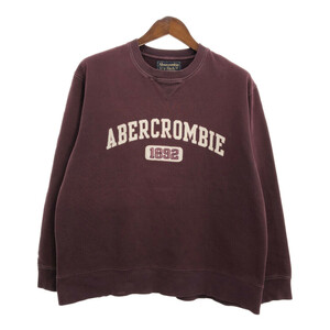 00年代 Abercrombie & Fitch アバクロンビーアンドフィッチ スウェット ワインレッド (メンズ XL) 中古 古着 S1833