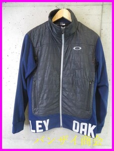 9001b11◆良品です◆OAKLEY オークリー 中綿 ストレッチ ゴルフジャケット L/ウインドブレーカー/ポロシャツ/ジャージ/パンツ/ニット