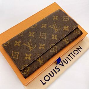 1799【超極美品】LOUIS VUITTON ルイ ヴィトン モノグラム ポルトフォイユ 3カルトクレディ 長財布 二つ折り 札入れ M61818