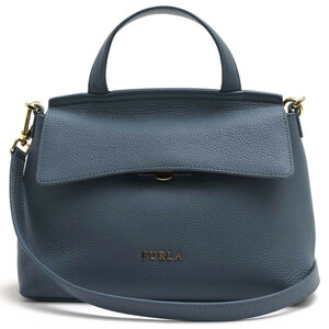 FURLA フルラ ハンドバッグ NIKI S SATCHEL ニキ MG13920-BM14 ペブルドレザー 牛革 サッチェルバッグ シボ革 シュリンクレザー