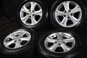 ★バリ山 195/65R15 マツダ純正アルミ ダンロップ スタッドレス 2019年製 アクセラスポーツセダンアテンザセダンスポーツカペラプレマシー