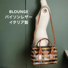 【美品】BLOUNGE ビーラウンジ パイソンレザー 2way バッグ