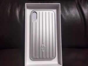 未使用品 RIMOWA iPhone XR ケース リモワ シルバー 正規品 匿名配送無料♪