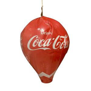 ◆中古品◆70s コカコーラ バルーン ビーチボール 気球 ビンテージ 雑貨 プール用品 インテリア レッド 当時物 委R7-42N