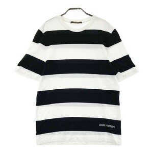 LOUIS VUITTON ルイ ヴィトン H5JR06JUC 半袖Tシャツ ボーダー柄 ブラック系 XL [240101252496] メンズ