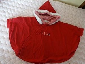 ☆中古子供服☆ELLE（エル）　ポンチョ　サイズ80