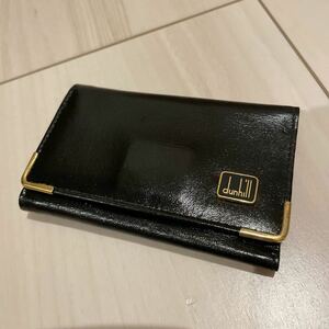 dunhill キーケース ダンヒル ブラック レザー ブランド 中古 黒 H