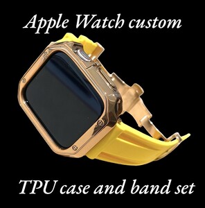 アップル用バンド ラバーベルト Apple Watch カバー　ケース メンズ　レディース38 40 41 42 44 45 49 w