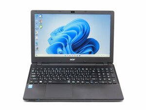 カメラ内蔵/中古/15型/ノートPC/Windows11/新品SSD256/8GB/4世代i3/ACER　E5-571　MS office2021搭載　HDMI USB3.0