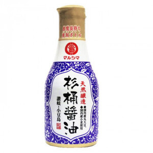 マルシマ 天然醸造 杉桶醤油 デラミボトル 200mL×4本 1280 /a