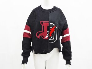 ◇【DIESEL ディーゼル】ダメージニット ブラック XS