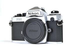 【きれいな動作品】Nikon ニコンFE2 シルバー　清掃・整備・モルト交換済　電池付きでこのまま使える状態良好品