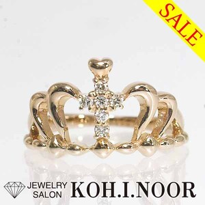 《SALE》サマンサティアラ ダイヤモンド 0.06ct 18金ピンクゴールド K18PG リング 3号 ピンキーリング クラウン 王冠 Samantha Tiara