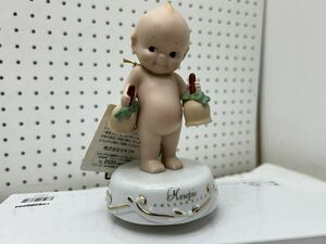 ♪・セキグチ ビスク キューピー オルゴール コレクション 陶器 ツインベル 虹の彼方に KEWPIE /商品タグ付き・♪管理番号731-53