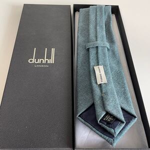 アルフレッドダンヒル（ALFRED DUNHILL ）カシミア水色ネクタイ