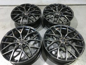 (W6I108)17x6.5J WEDS LEONIS MX ウェッズ レオニス オフセット42 4穴 PCD100 ハブ65