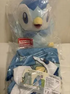 ポケモン 一番くじ ラストワン賞 ポッチャマ ぬいぐるみ E賞 ポンチョ