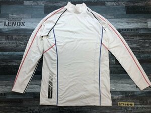 APPLERIND メンズ ハイネック スポーツ ナイロンポリウレタン ロンT 長袖Tシャツ 大きいサイズ XL 白