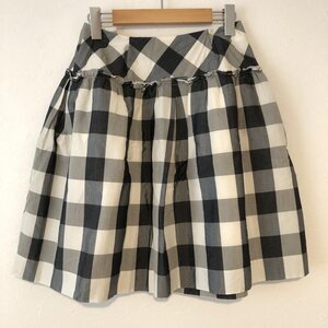 Rene 36 ルネ スカート ひざ丈スカート タフタスカート Skirt Medium Skirt 白 / ホワイト / X 黒 / ブラック / 10015358