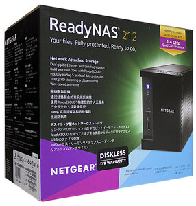 【新品訳あり(箱きず・やぶれ)】 NETGEAR製 デスクトップ型NAS RN21200-100AJS [管理:1000029910]