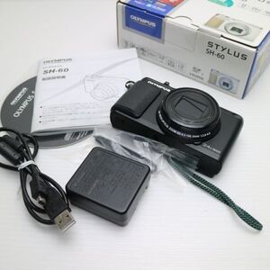 新品同様 SH-60 STYLUS ブラック 即日発送 デジカメ OLYMPUS 本体 あすつく 土日祝発送OK