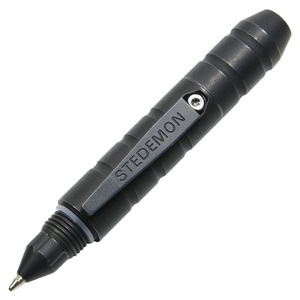 Stedemon チタン製 タクティカルペン EDC セラミックボール付 [ ブラック ] ディフェンスペン 高級ボールペン