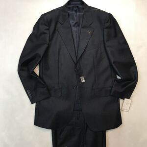 新品★タグ付き★訳あり☆248,000円激安★高級dunhill order made 2つボタンスーツセットアップ　サイズA6 ダンヒル濃紺ピンストライプ/AMF