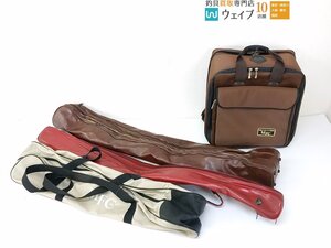 MFC 松岡釣具 へらバッグ ランドセルタイプ・3層式ソフトロッドケース 他 計4点 へらバッグ ロッドケースセット