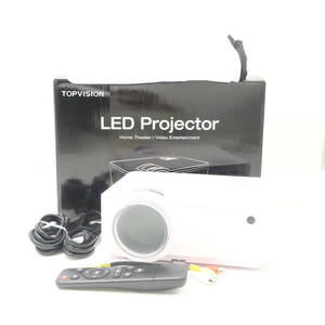 美品 TOPVISION LED Projector Ｔ6 プロジェクター 小型プロジェクター HT41