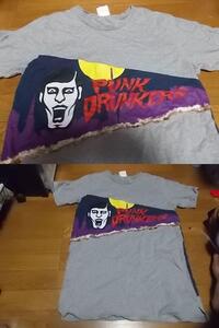 パンクドランカーズ punkdrunkers パッチワーク サファリ TシャツL