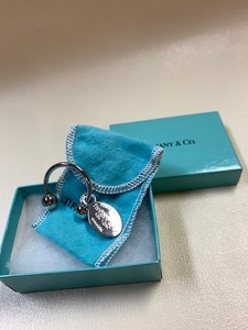 TIFFANY&Co. ティファニー リターントゥ プレート　キーリング　SV925 キーホルダー　美品