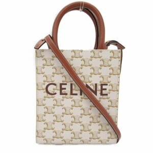 セリーヌ バーティカルカバ 2wayショルダーバッグ ブランドオフ CELINE PVCコーティングキャンバス 2wayショルダーバッグ コーティングキ