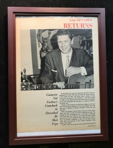 ☆ 1960年代 タル・ファーロウTal Farlow DB誌 オリジナル広告 ☆