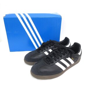 未使用 adidas アディダスオリジナルス SAMBA OG サンバ ローカット スニーカー B75807 23.5cm ブラック×ホワイト ◆