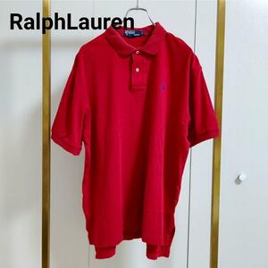 RalphLauren/ラルフローレン/L/レッド/ポロシャツ