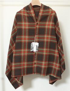 22AW Engineered Garments エンジニアードガーメンツ Button Shawl Big Plaid Heavy Twill ボタン ショール ビッグ チェック ストール