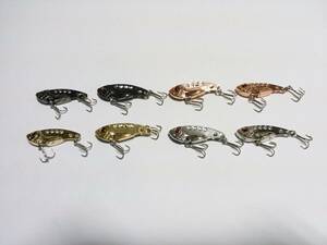 メタルバイブレーション　7g　4cm　8個　セット　シーバス　クロダイ　チヌ 　鉄板　青物　根魚　ロックフィッシュ　ショア　防波堤