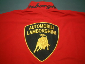 ★在庫一掃セールです★送料無料★必見★Lamborghini★ランボルギーの★素敵～で★お洒落～で★綺麗～な★ポロシャツ★レッド★M★新品★