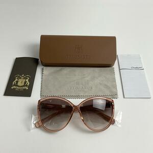 トラサルディ TRUSSARDI サングラス シャルマン CHARMANT GROUP 美品 サーモンピンク TR12877 OR ブラウングラデーションレンズ