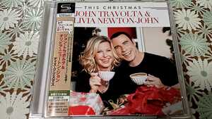 クリスマス/ジョン・トラボルタ&オリビア・ニュートン・ジョン/ディス・クリスマス◆Olivia Newton-John◆廃盤◆帯付