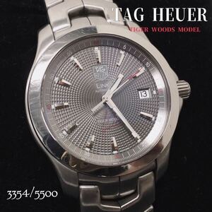 SU■ TAG HEUER タグホイヤー 腕時計 WJF2113 リンク タイガーウッズモデル 3354/5500 シルバーカラー 自動巻き メンズ 限定品 動作品