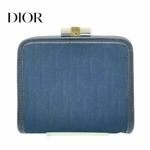 WA08-66　【希少】ChristianDior ディオール トロッター がま口 コインケース