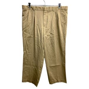 DOCKERS チノパン W42 ドッカーズ リラックスフィット タックパンツ ベージュ コットン 古着卸 アメリカ仕入 2408-215